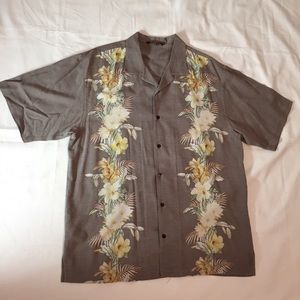 Tommy Bahama Men’s 100% Silk Shirt Large